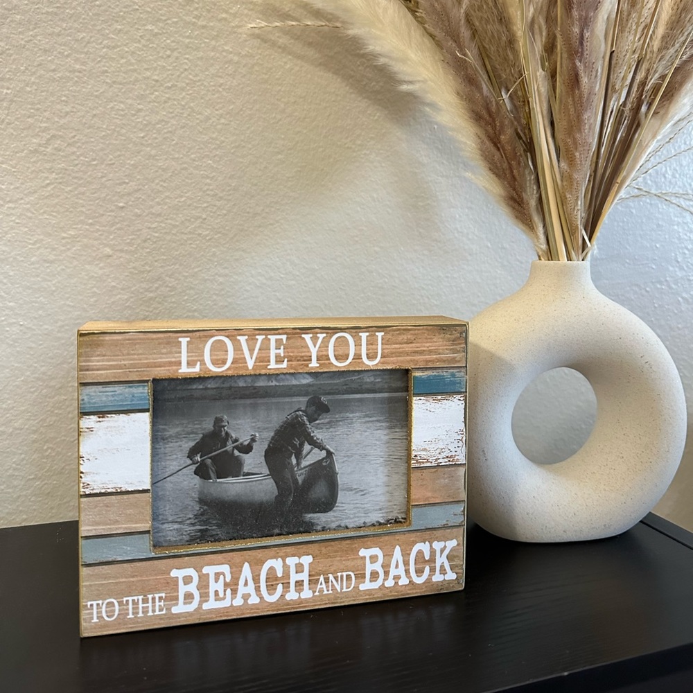 Beach theme picture frame